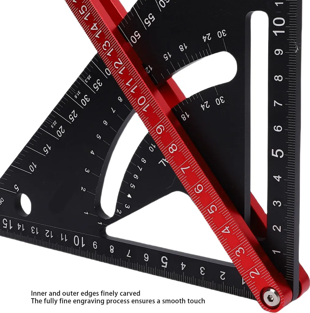 Équerre de menuisier bidirectionnelle réglable en aluminium robuste - 19