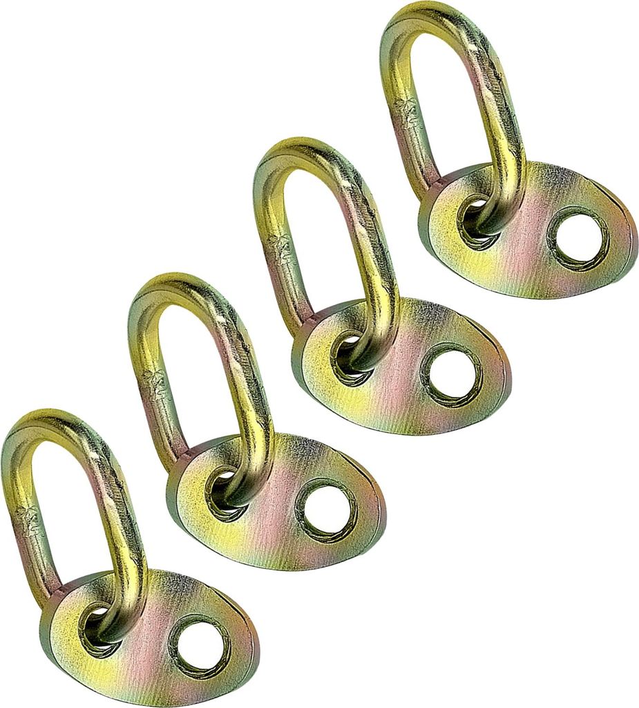 4-teiliges Set Hebebügel, Tragkraft 2500 kg, robuste Motorhebe-Stützstangen, geeignet für Lastverteiler und Hebebänder.