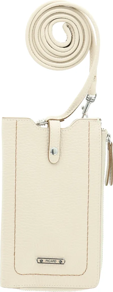 Petit sac à épaule Darling 1 en cuir grainé coloris Cookie de PICARD