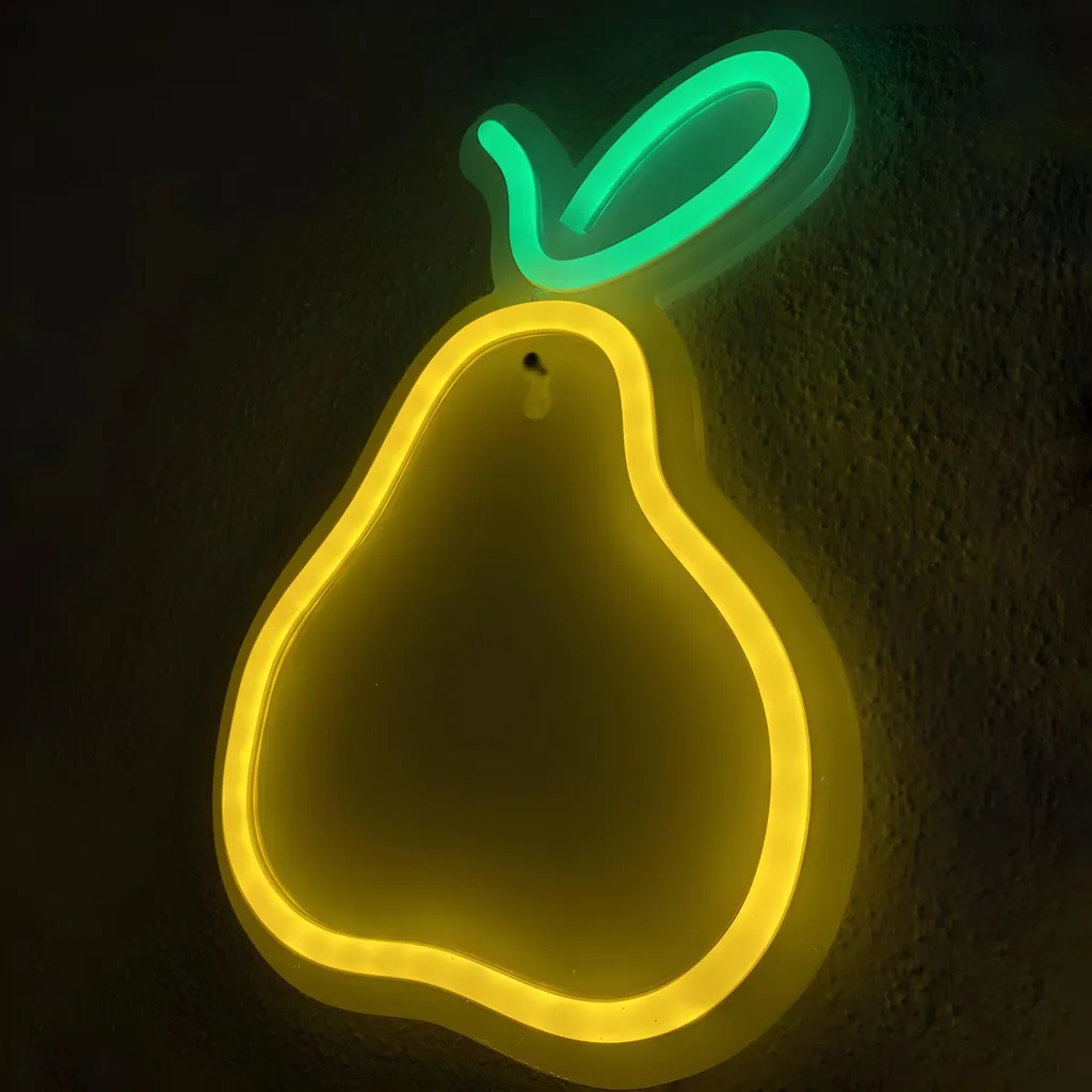 Lampe Néon LED Ampoule Blanche 23cm, Éclairage Mural Durable et Compact