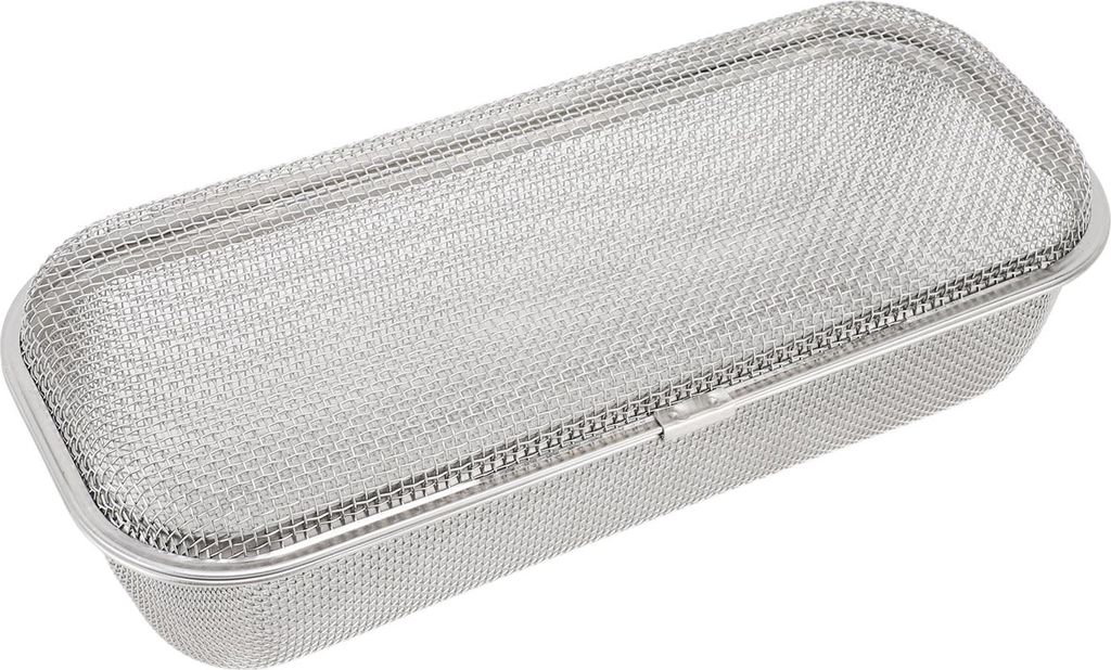 Geschirrspüler Utensilien Korb 304 Edelstahl Rechteckig Mesh Drain Geschirrspüler Sil Halter für Essstäbchen Kleine Gegenstände 11.5x26.5x7.5c...