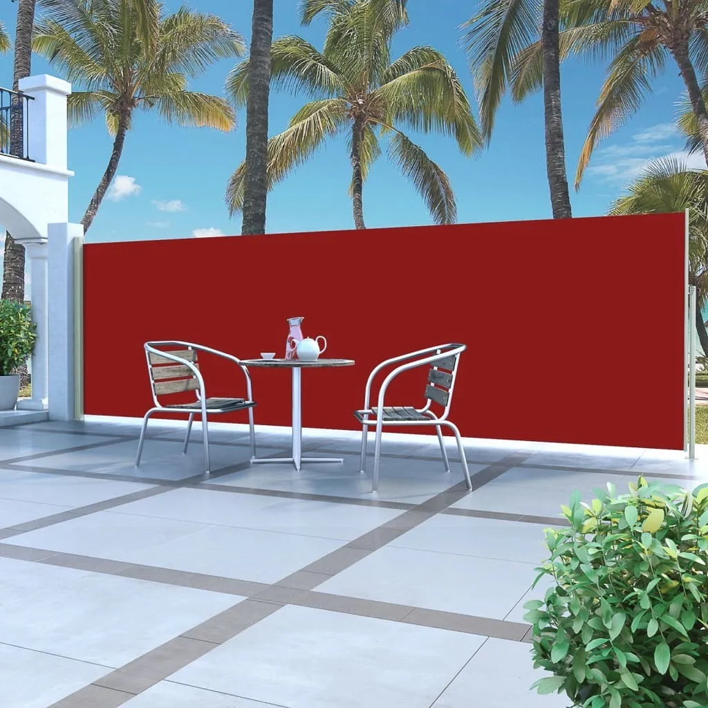Proteggi i tuoi momenti: Tenda Laterale 160x500 Rosso The Living Store