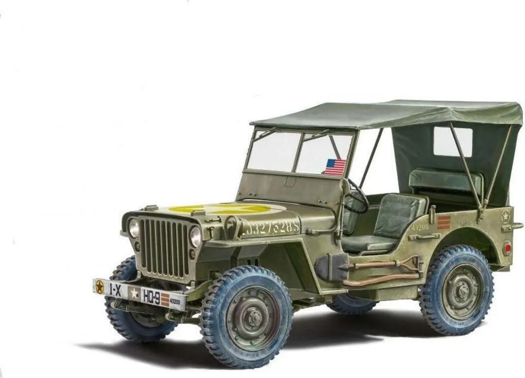 Willys Jeep MB 1:24 Kit auto 3635 - Maquette facile à monter et précise