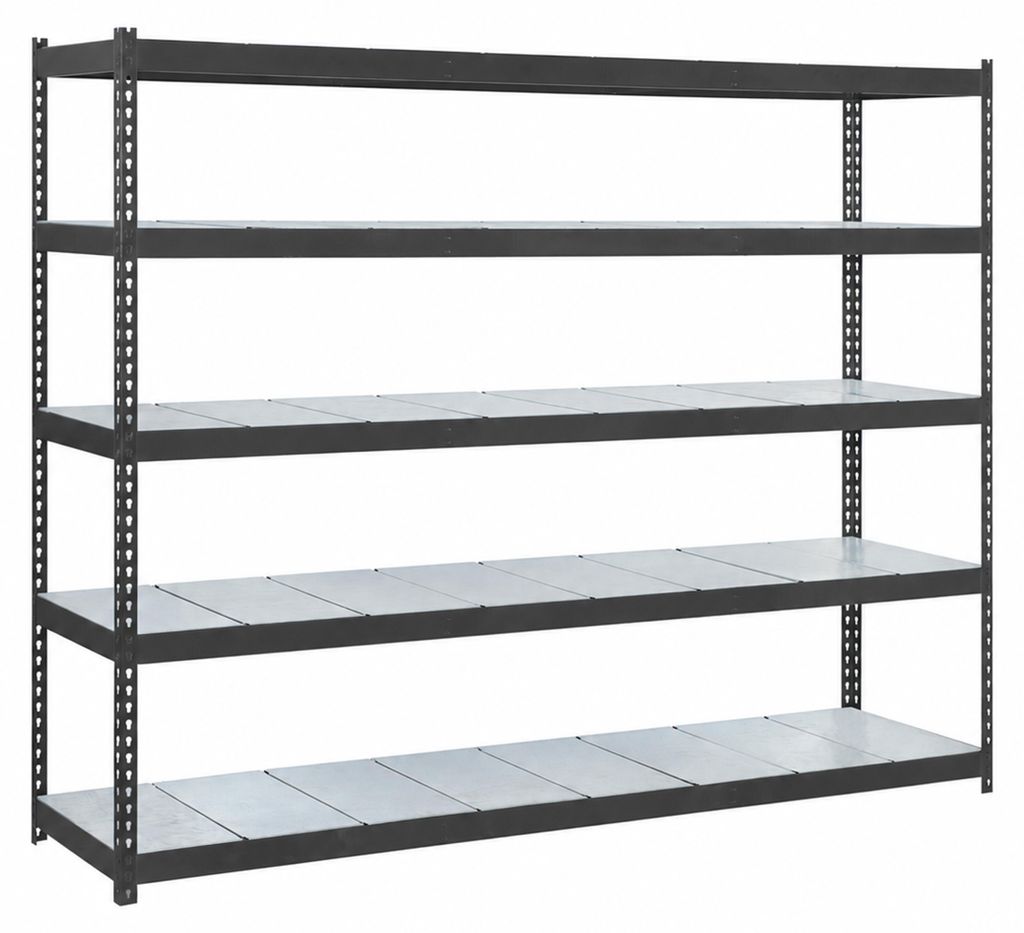 Etagère Sans Vis Ecoforte 1204-5, Metall, Anthrazit/galvanisiert, Anthrazit/galvanisiert, 2000x1200x450 - Simonrack