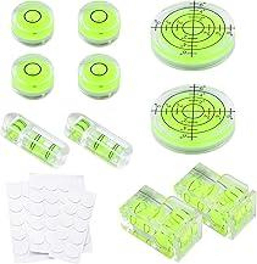 10 Stück LibelleWasserwaage Mini Bubble Spirit Level Bubbles Small Level Runde Libelle für Camping Kameras Stationäre Bilder Verwendet Werden