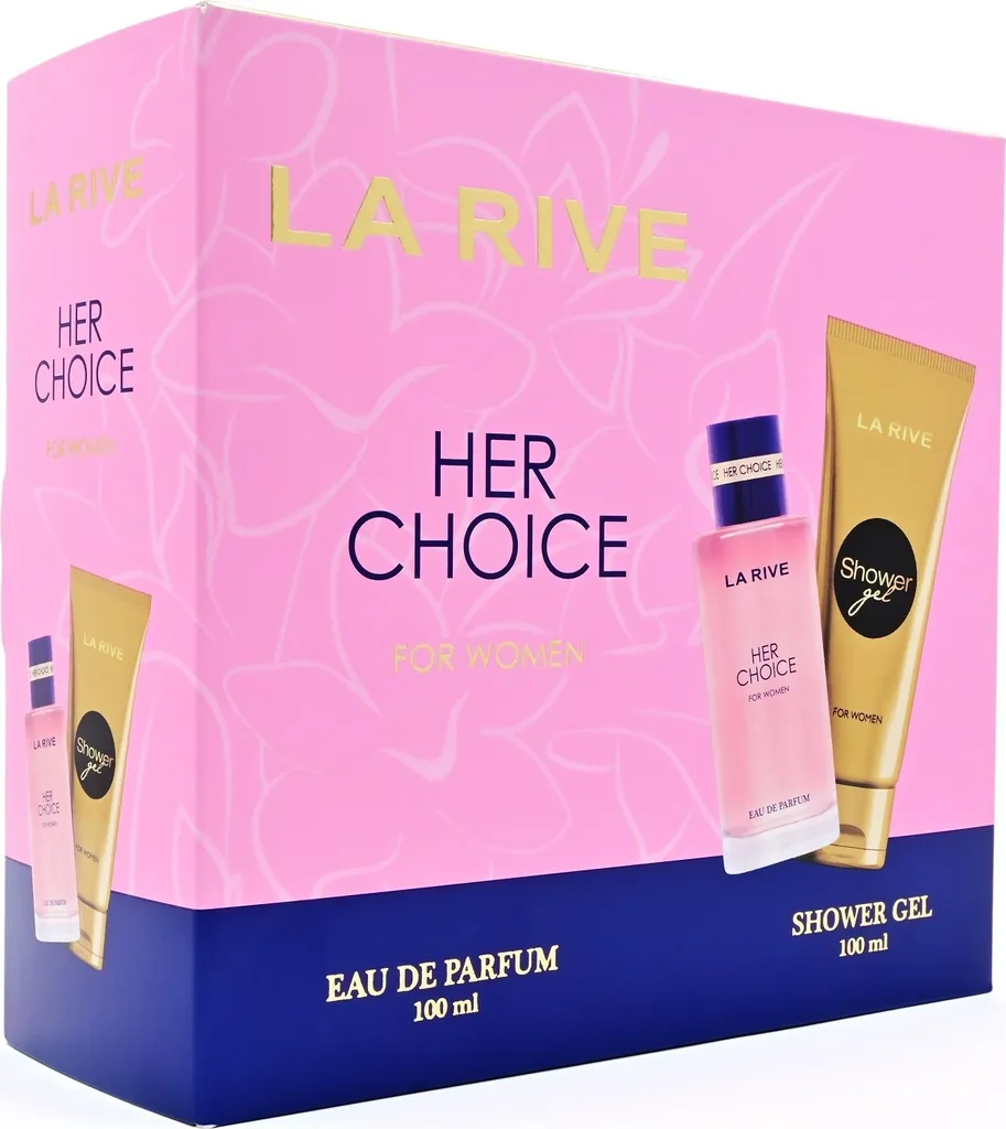 Coffret Her Choice La Rive Parfum et Gel Douche pour Tenue Longue