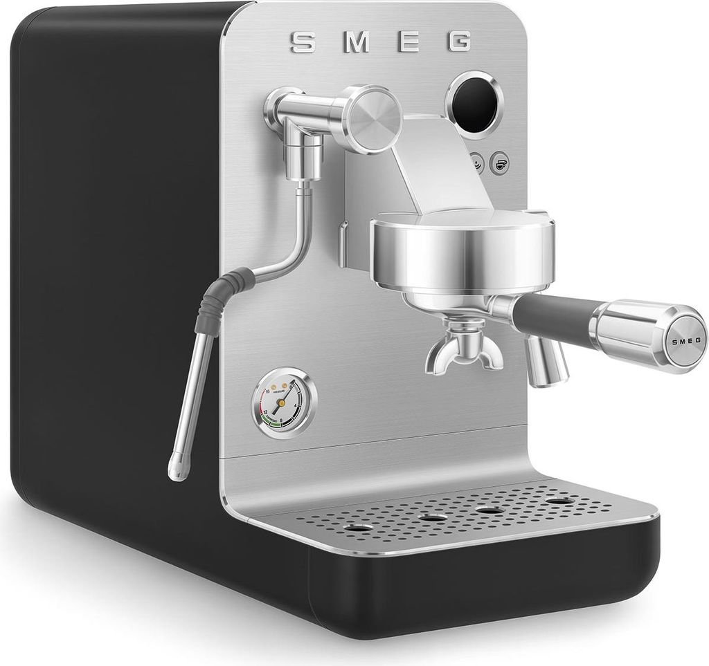 Smeg EMC02BLMEU Minipro Espressomaschine Kollektion Line - Mattschwarz