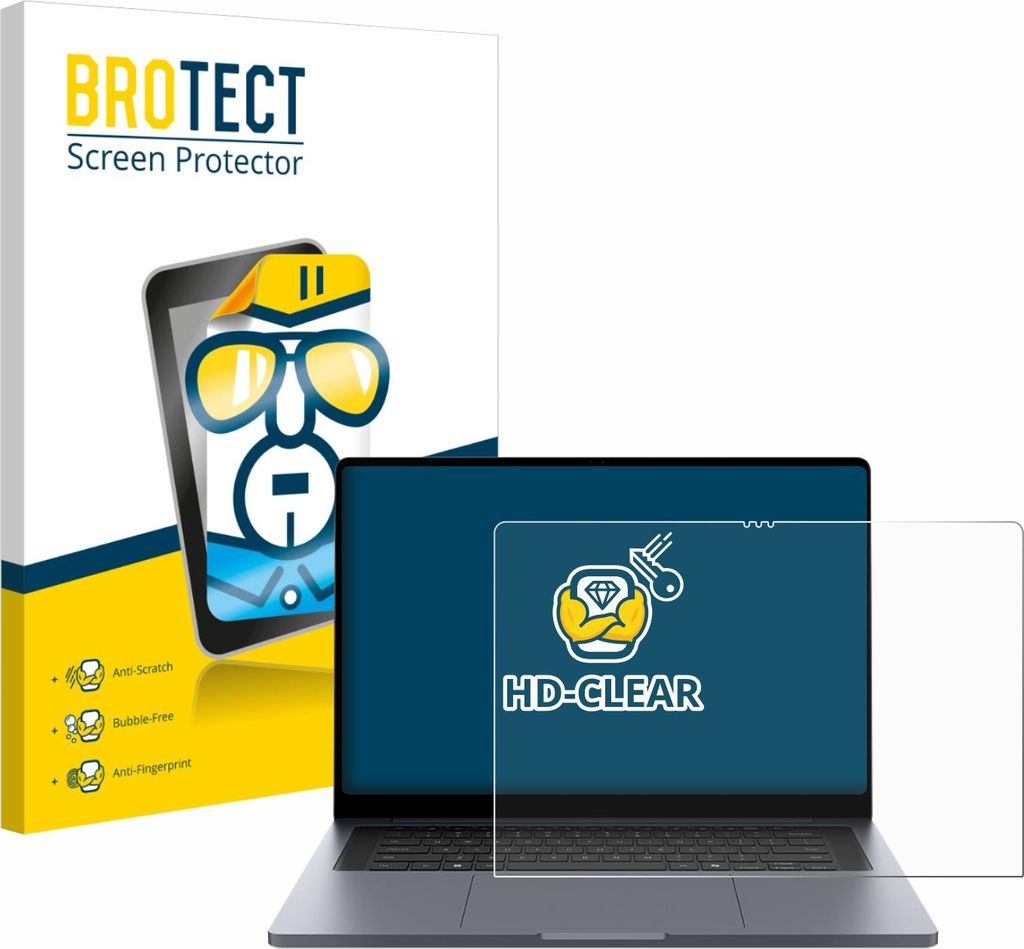 Für Samsung Galaxy Book6 Ultra 16" Schutzfolie BROTECT Displayschutz Display Schutz Folie Klar Transparent