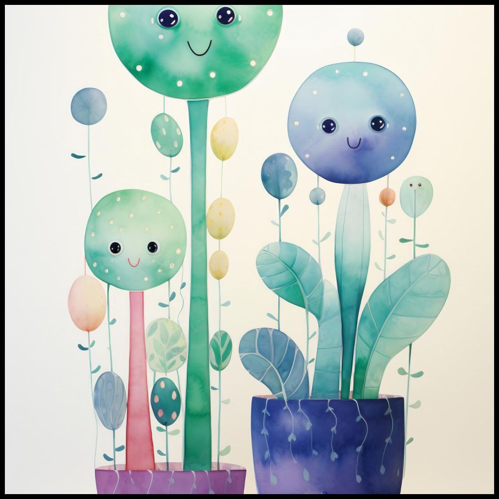 Plakat 100x100cm Lächelnde Galaxien