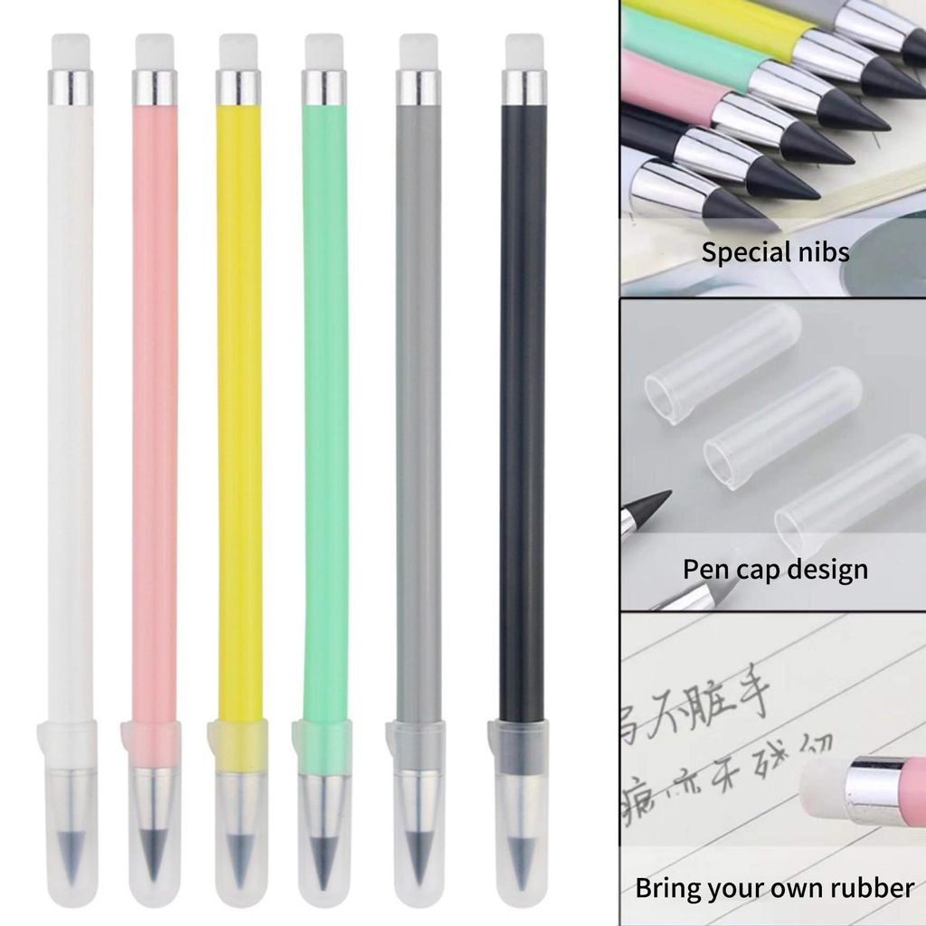Eternal Pencil Tintenloser, langlebiger, sanfter Schreibstift, leicht, radierbar, Schulbedarf