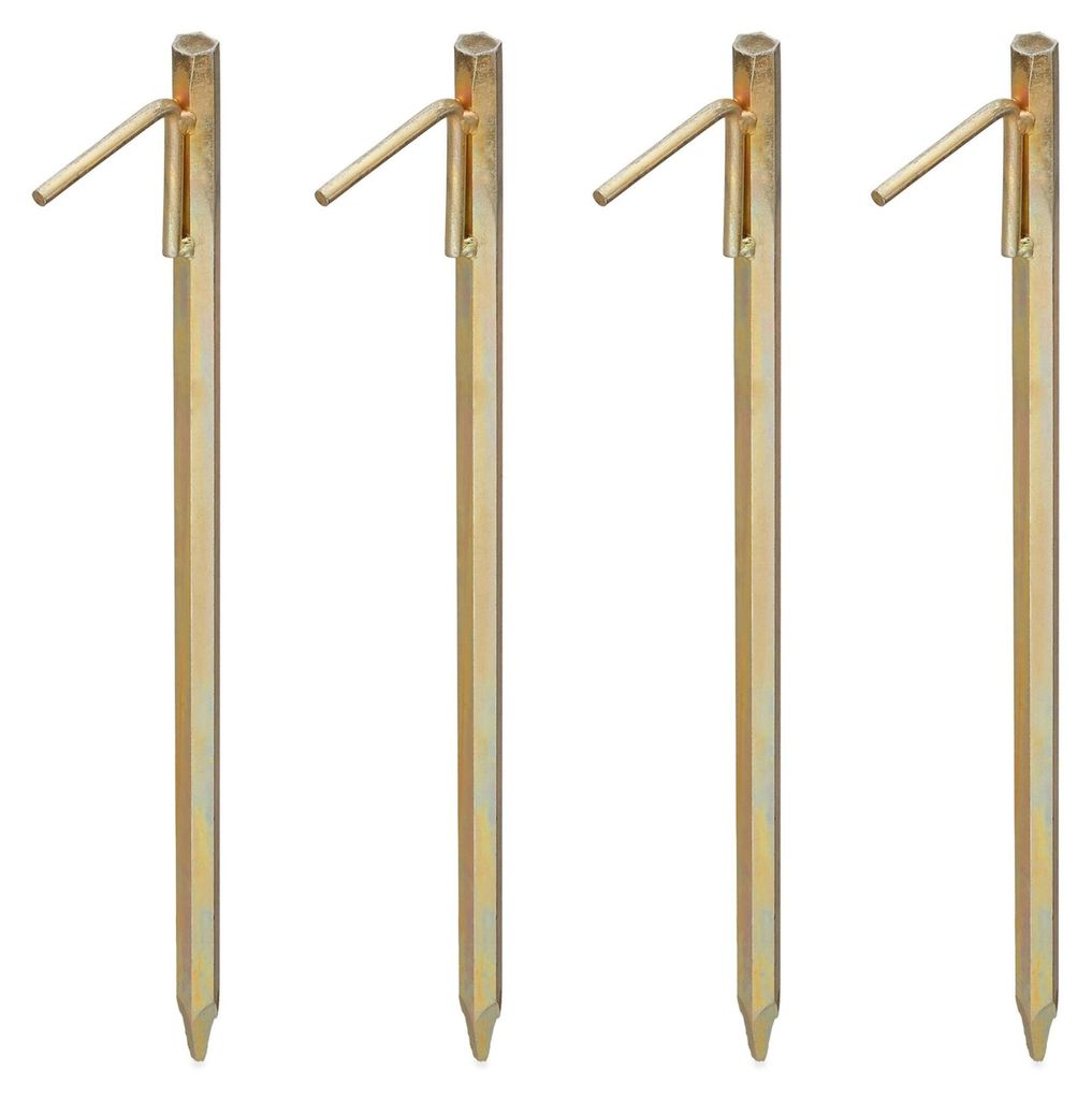 Lot de 4 piquets de sol Relaxdays XXL, piquets pour sols Image du produit 