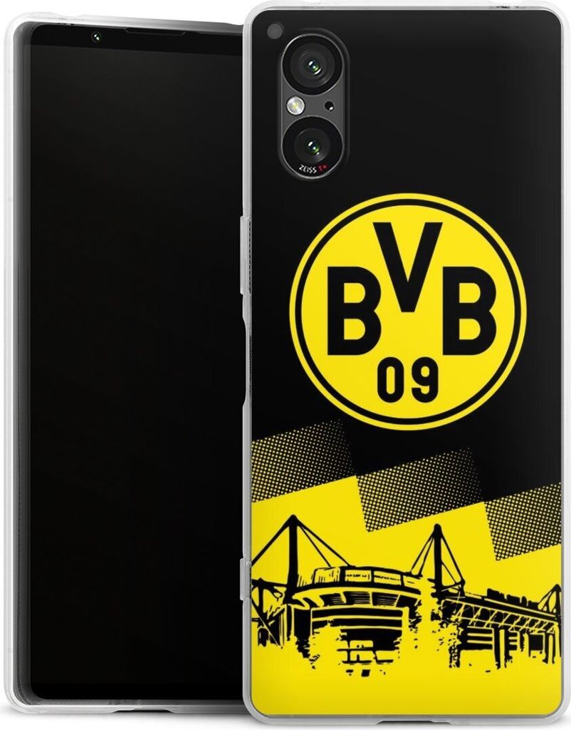 DeinDesign Handyhülle für Sony Xperia 5 V Silikon Hülle Case Smartphone Schutzhülle BVB Borussia Dortmund Stadion