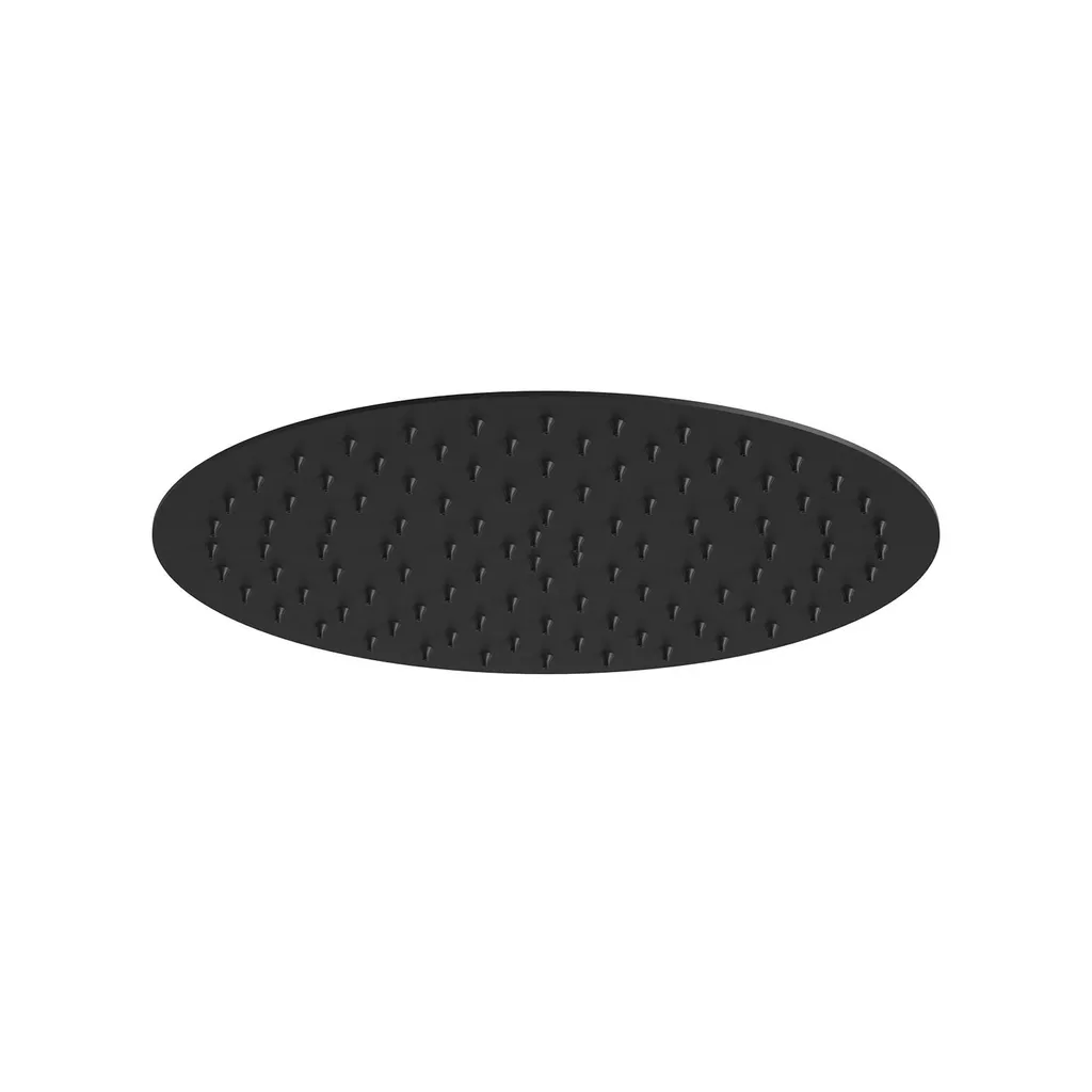 JOHO soffione doccia a pioggia 10 pollici, soffione doccia in acciaio inox XL soffione doccia a pioggia rotondo con ugelli anticalcare incorporato soffione doccia D25cm nero
