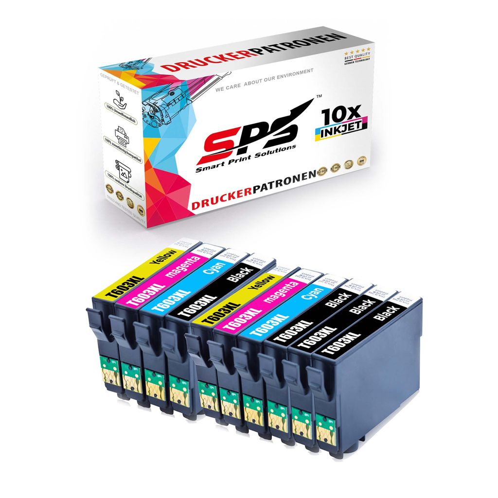 10x Tinten Epson 603XL Multipack kompatibel für Epson Expression Home XP-3100