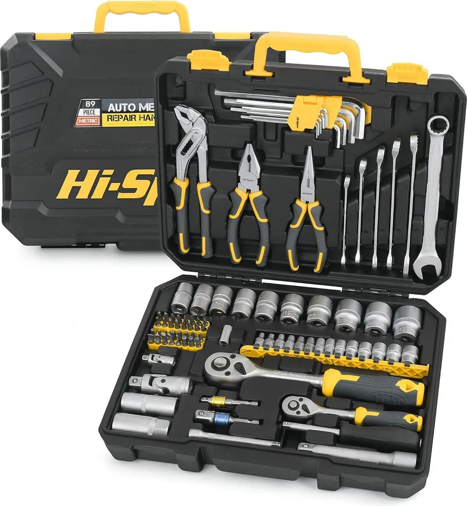 Réparez votre véhicule facilement avec ce kit de 82 outils métriques