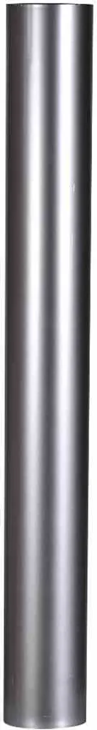 Raccordement de poêle à bois 1000mm Ø130mm FIREFIX tuyau droit argenté
