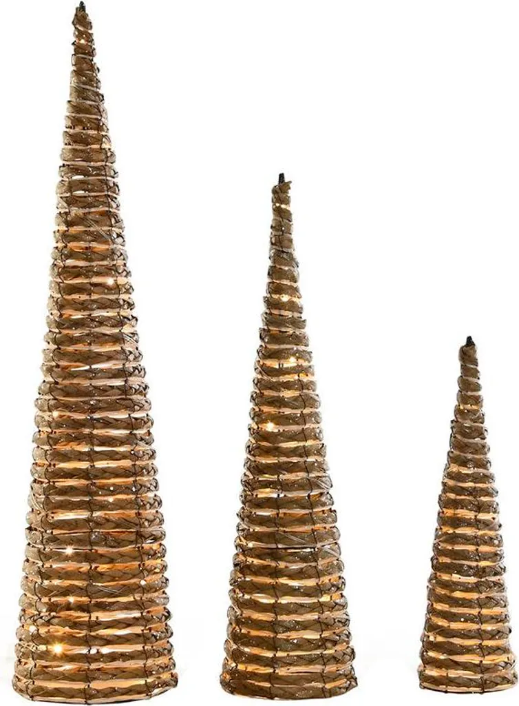 Décoration Noël Haute 80cm Blanc Naturel : Habillez vos Angles Vides - 3x