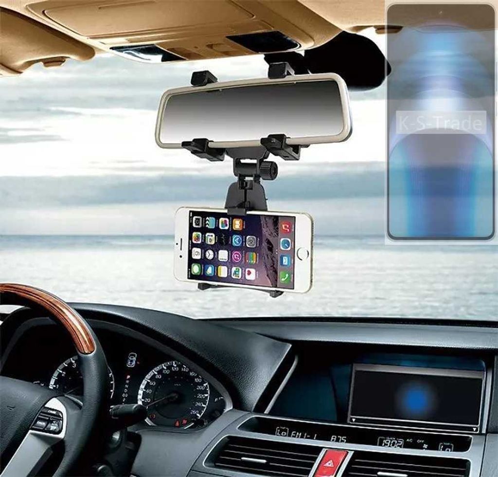 K-S-Trade Smartphone Halterung kompatibel mit Vivo iQOO Neo9 Pro Global Rückspiegel Halterung schwarz Auto Halterung KFZ Halter
