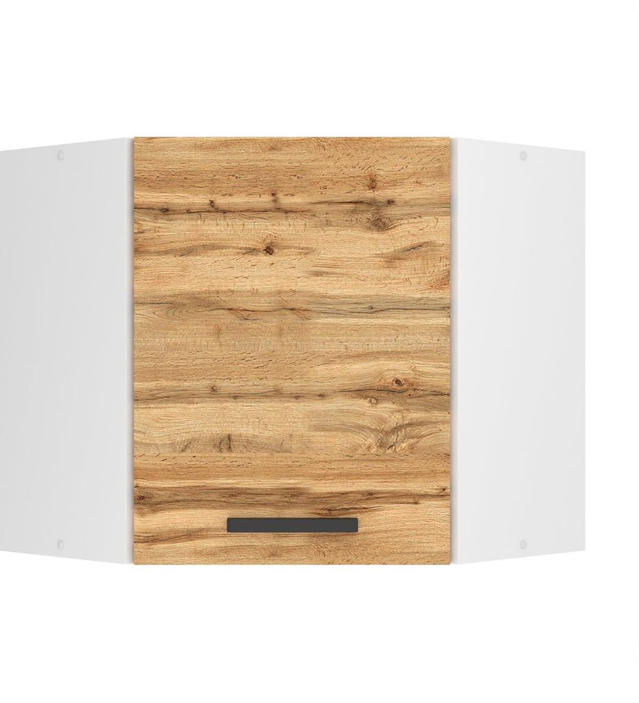 Belini Hängeschrank Küche, Küchenschränke SGN. Breite 60 cm. Oberschrank mit 1 Tür, Küchenhängeschränke, Wandschrank Hängend, Wotan-Eiche