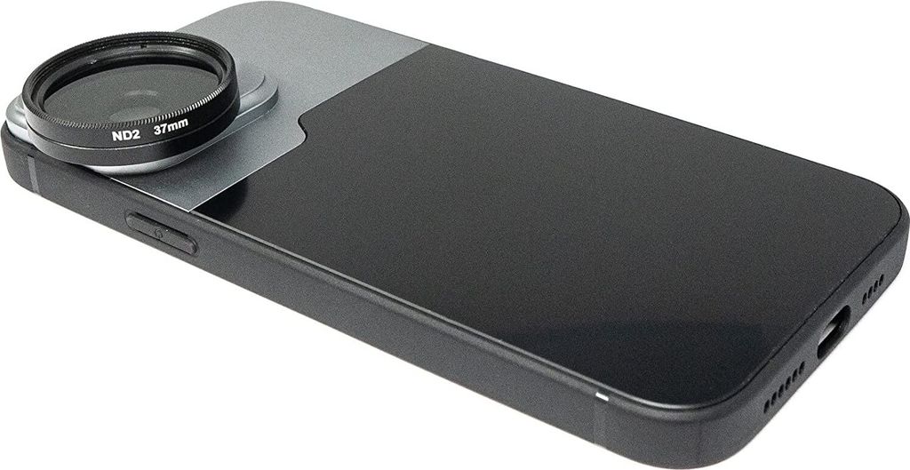 SYSTEM-S ND Filter Set 37 mm Neutraldichte mit Hülle und Tasche für iPhone 14 Pro Max