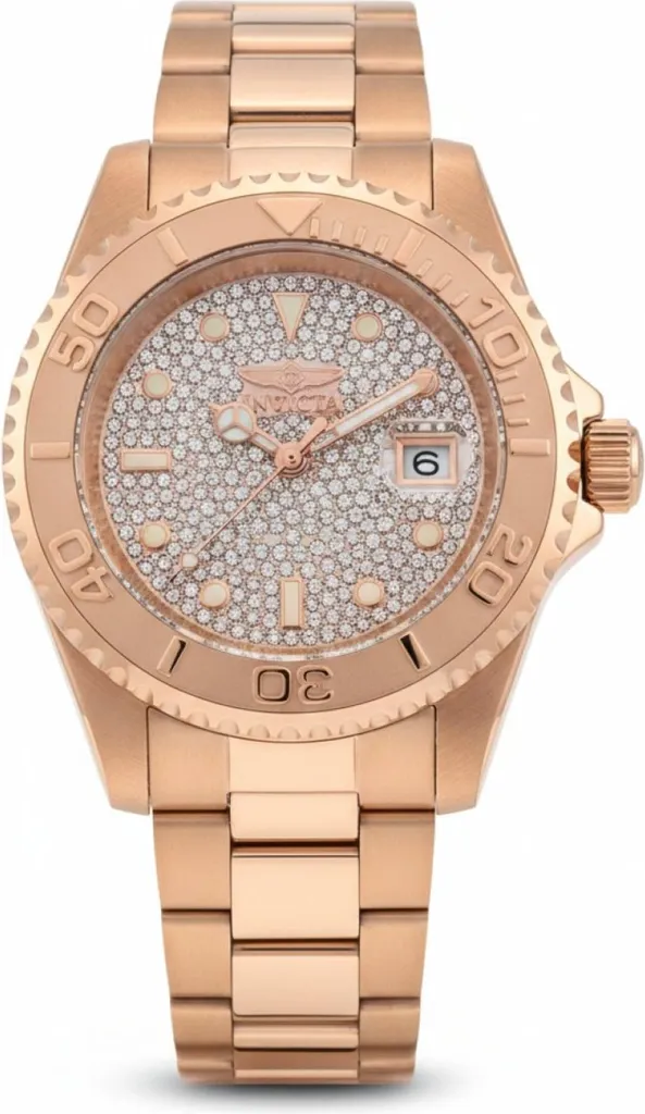 Invicta Pro Diver 50289 Idea Regalo Uomo Orologio Acciaio Oro Rosa