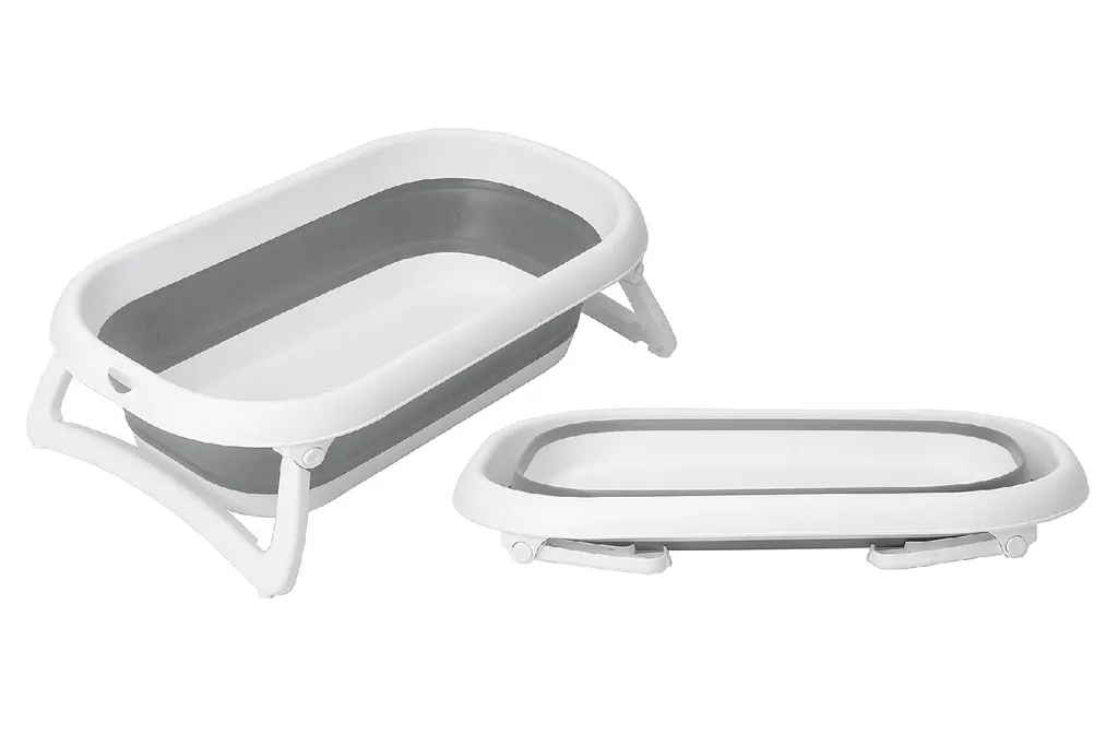 Baignoire pliante bébé compacte et baignoire plastique rigide de voyage