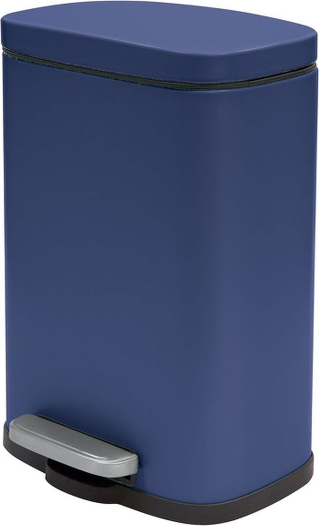 Spirella Treteimer Venedig - dunkelblau - 5L - Metall - 21 x 30 cm