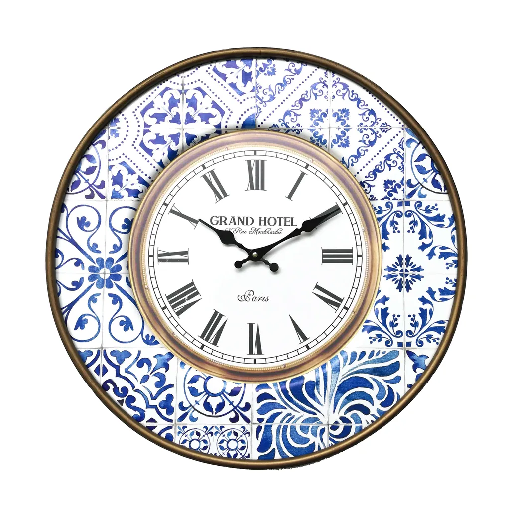 Horloge de Salon 50 cm en Métal Idéale pour Déco Intérieure Moderne