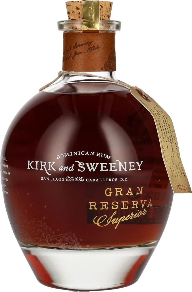 Kirk and Sweeney GRAN RESERVA SUPERIOR Dominican Rum 40% Image du produit 