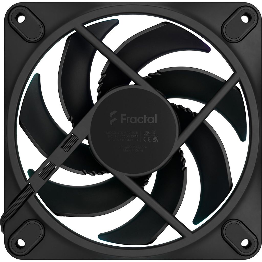 Fractal Design Momentum 12 RGB, Wentylator, 12 cm, 350 RPM, Zdjęcie produktu 