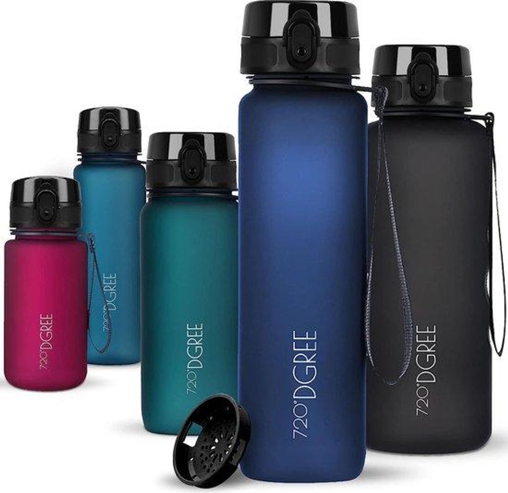 Famanu Trinkflasche 1 Liter, BPA-frei, mit Fruchteinsatz - Produktbild 