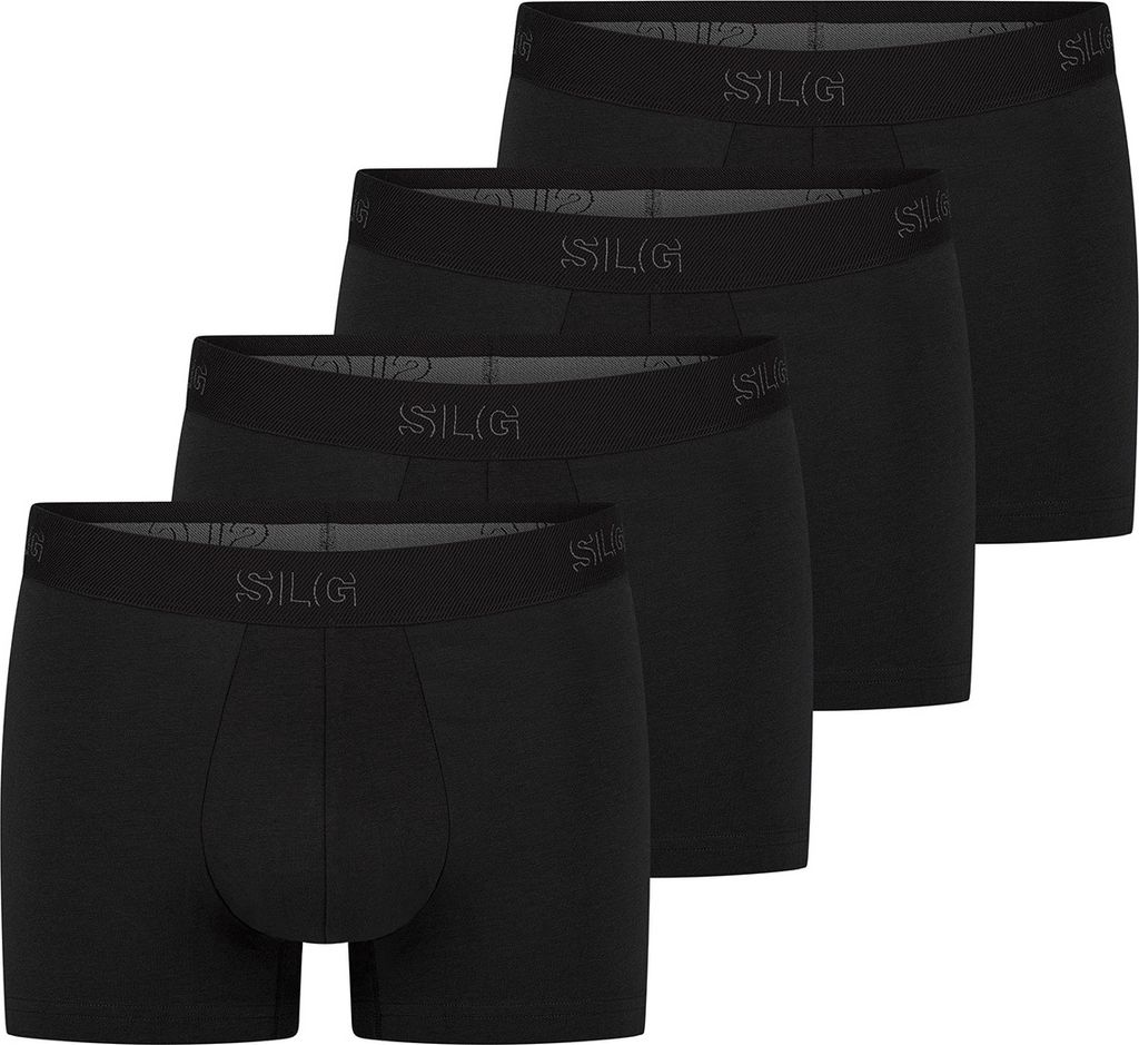 sloggi 4er Pack SLG Base Retro Short / Pant Retro Short im modernen Design, Langlebig, Dezentes Markenlogo auf dem Taillenband