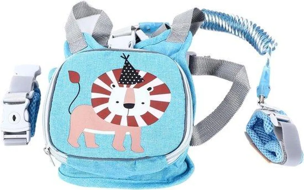 Sac de transport enfant avec cordon de sécurité 1,5m et sangles réglables