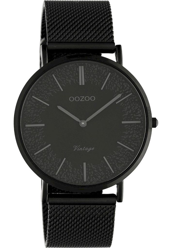 OOZOO Armbanduhr Vintage Uni – Schwarz C20144