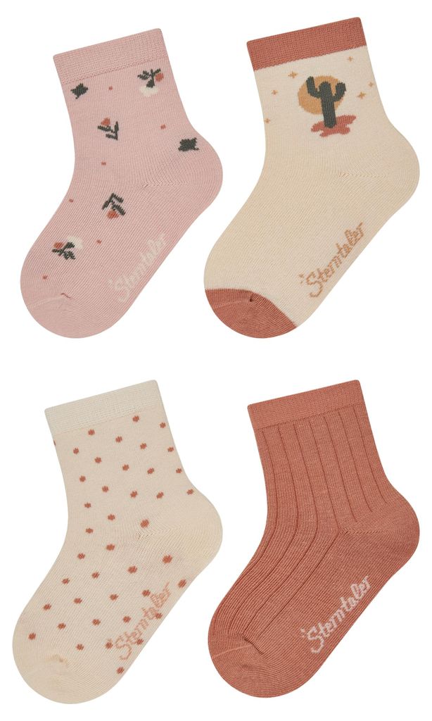 Sterntaler Socken 4er-Pack Kaktus