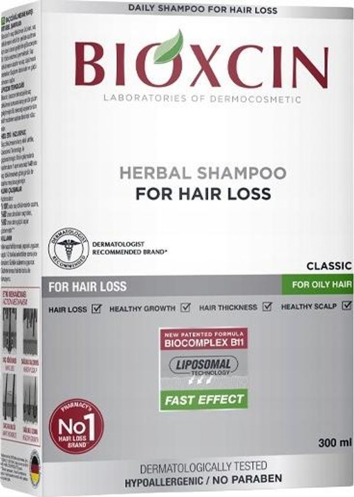 BIOXCIN CLASSIC Kräutershampoo für fettiges Haar 300 ml Produktbild 