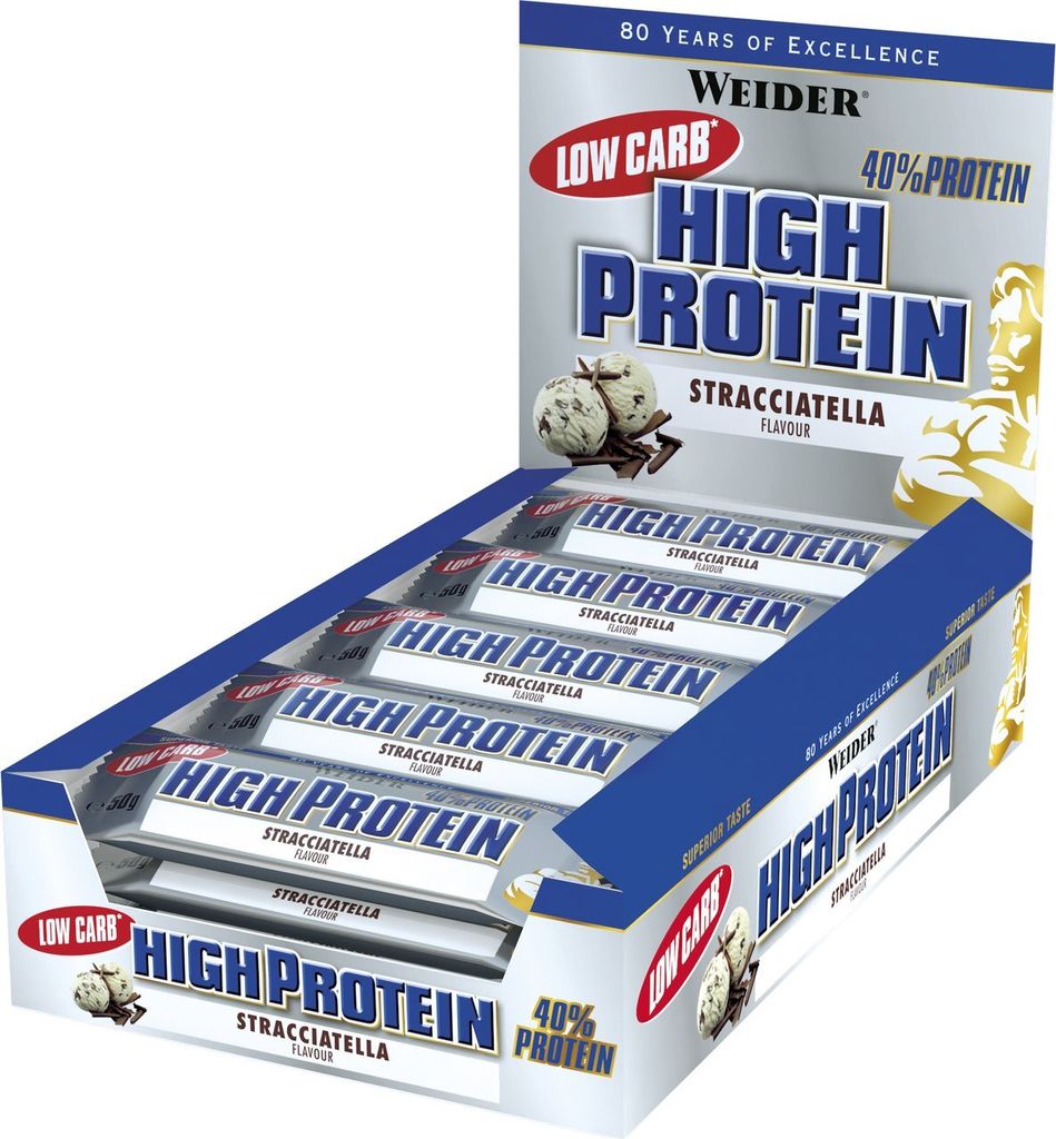 Weider 40% HIGH Protein Bar (24* 50g kleine Riegel Box) Schoko