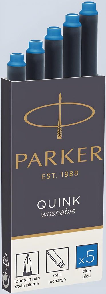 PARKER Cartouche d'encre QUINK bleu royal 5 pièces Image du produit 