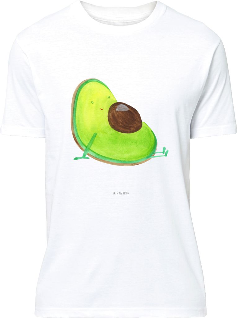 Mr. & Mrs. Panda Tshirt Avocado Schwangerschaft - Weiß - Geschenk, Lustiges T-Shirt, Shirt, Baby, oberteil, Babyparty, Liebe, S