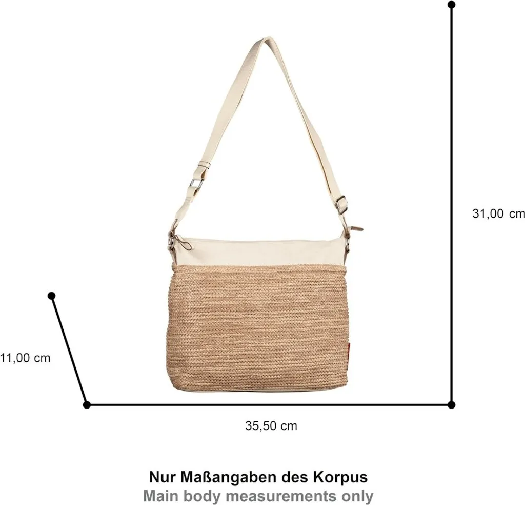 Borsa a spalla Softbit misura grande in pelle bianca | ® Italia