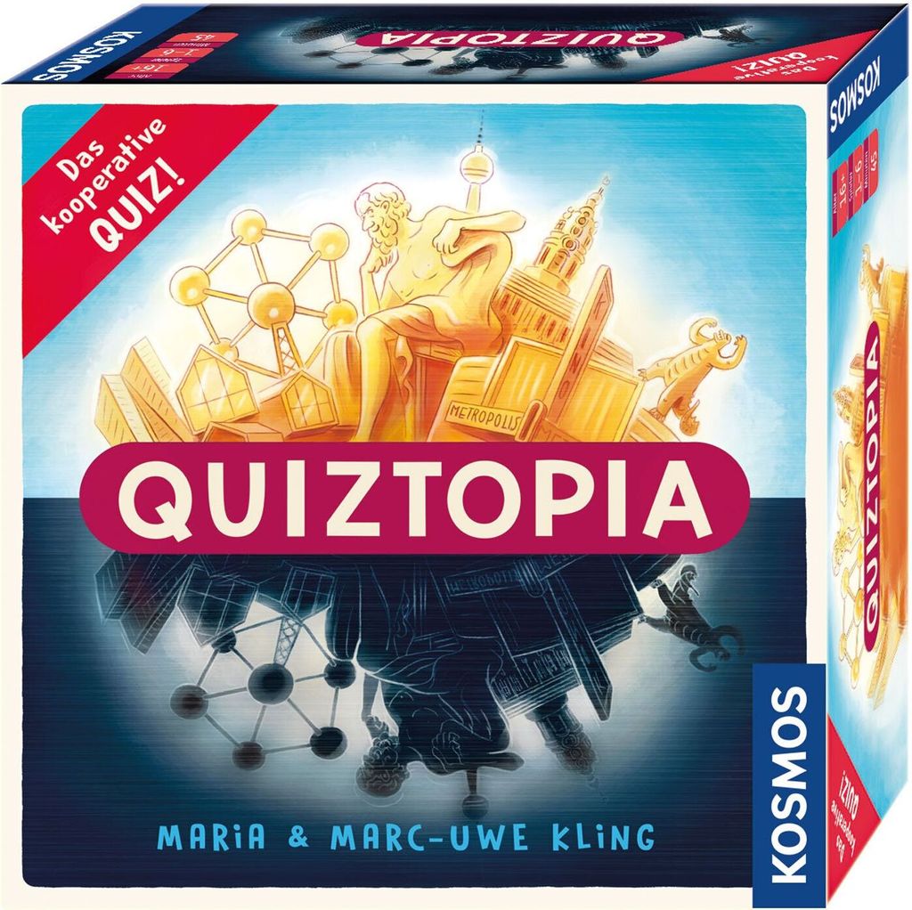 KOSMOS Familienspiele Quiztopia, Kooperatives Quiz, Immagine del prodotto 