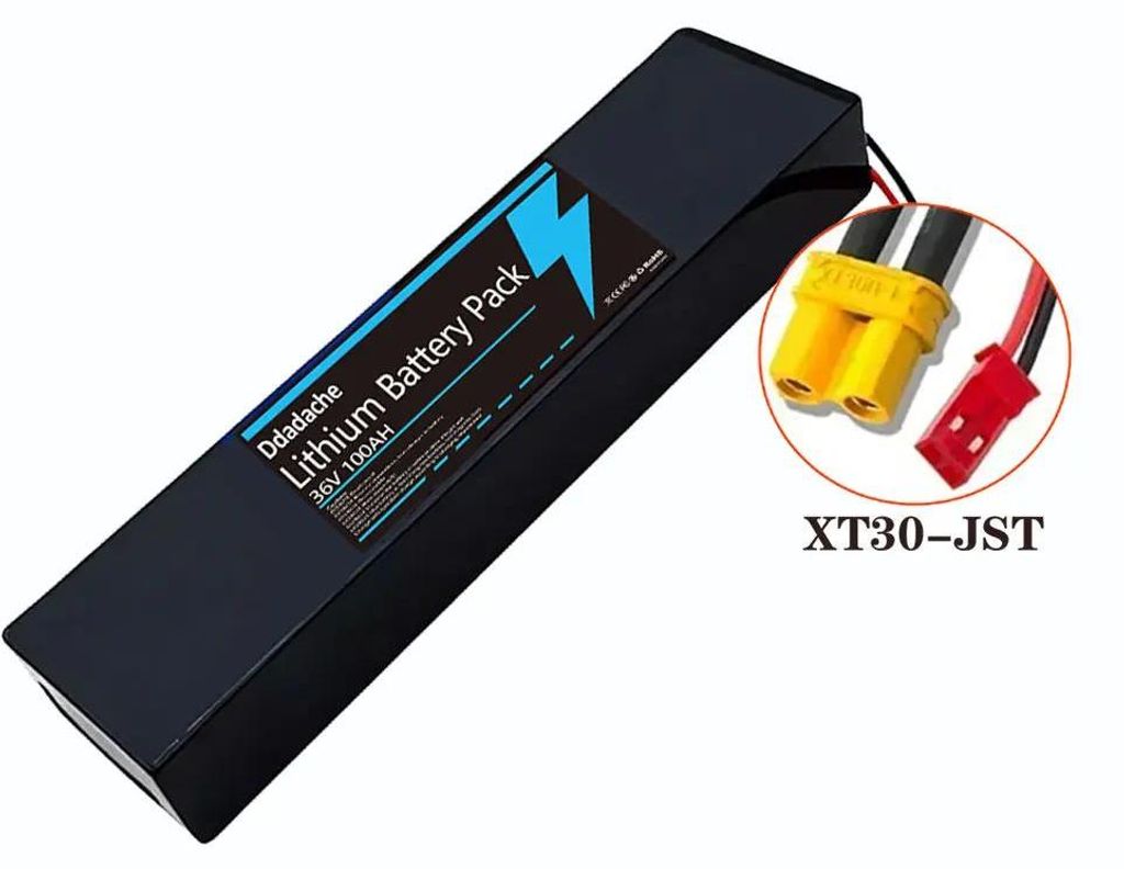 Lithium-Ionen-Akku 36V 100Ah - 10S3P 18650 Akku-Pack - Für E-Scooter Kugoo S1 S2 S3 - Mit BMS - Ersatzakku - XT30-JST Stecker