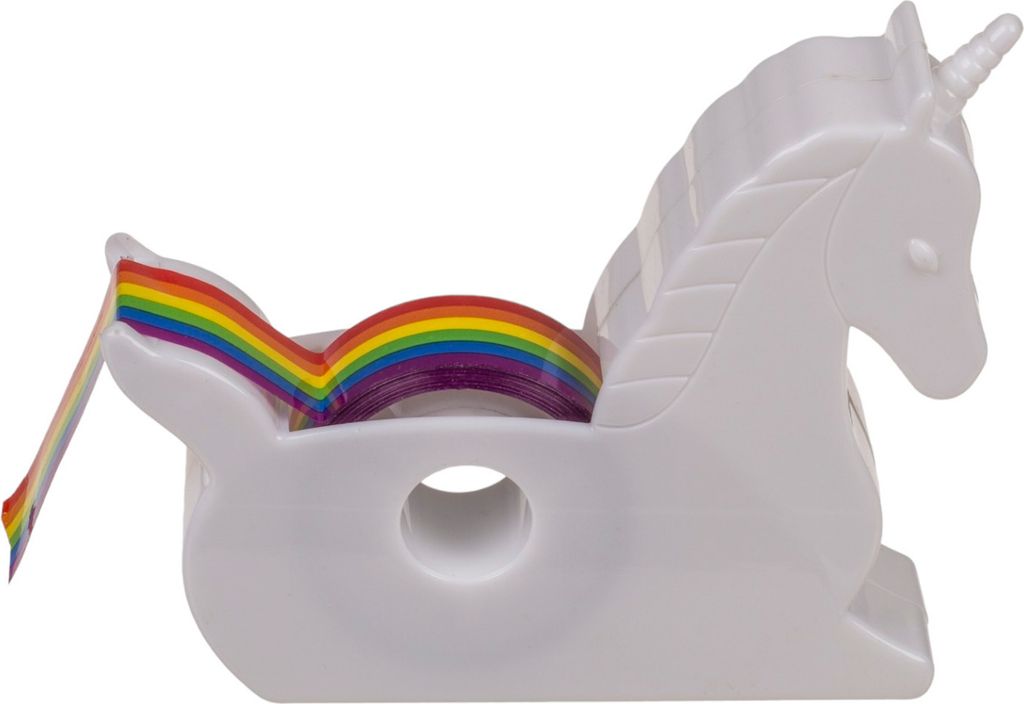 Einhorn Klebebandabroller Unicorn Abroller mit Regenbogen-Klebeband