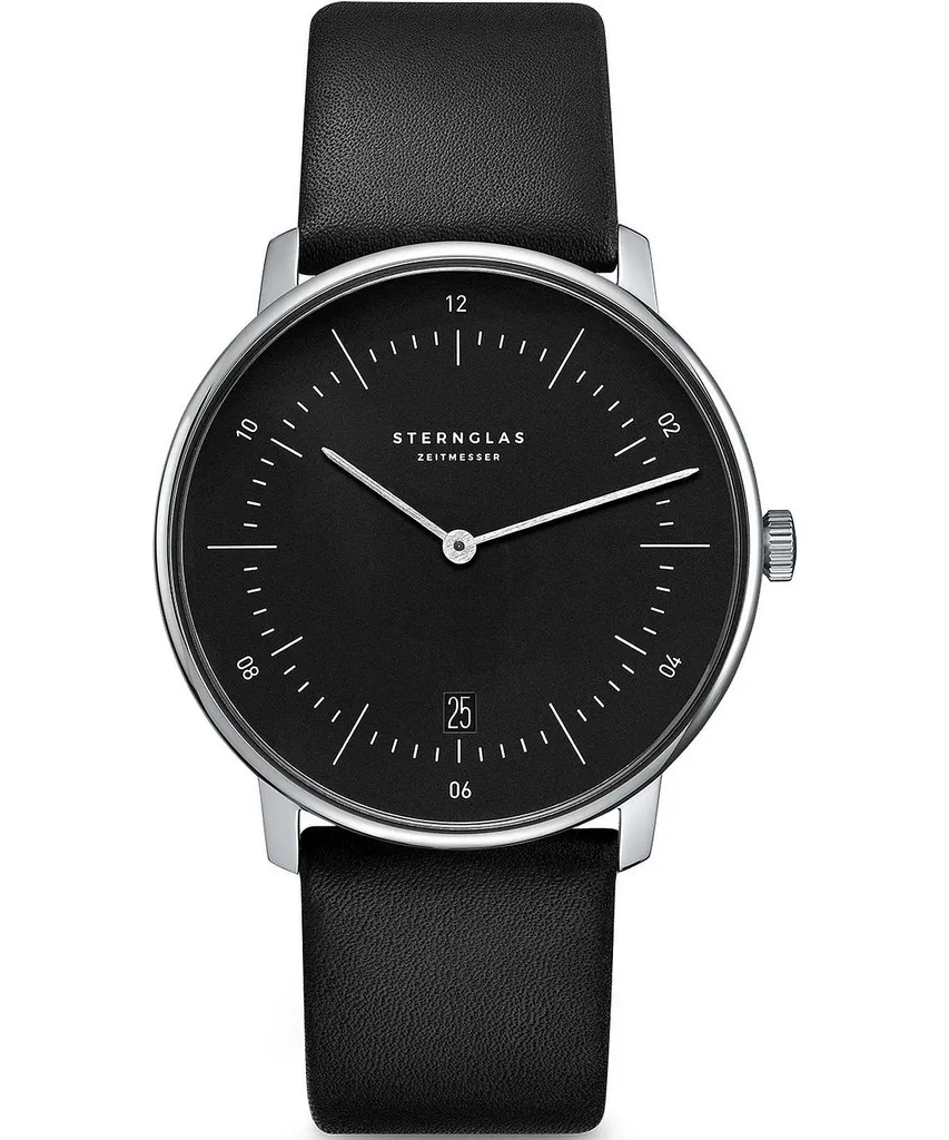 Montre Sternglas Naos S01-NA03-PR07 - Design Bauhaus épuré pour Homme