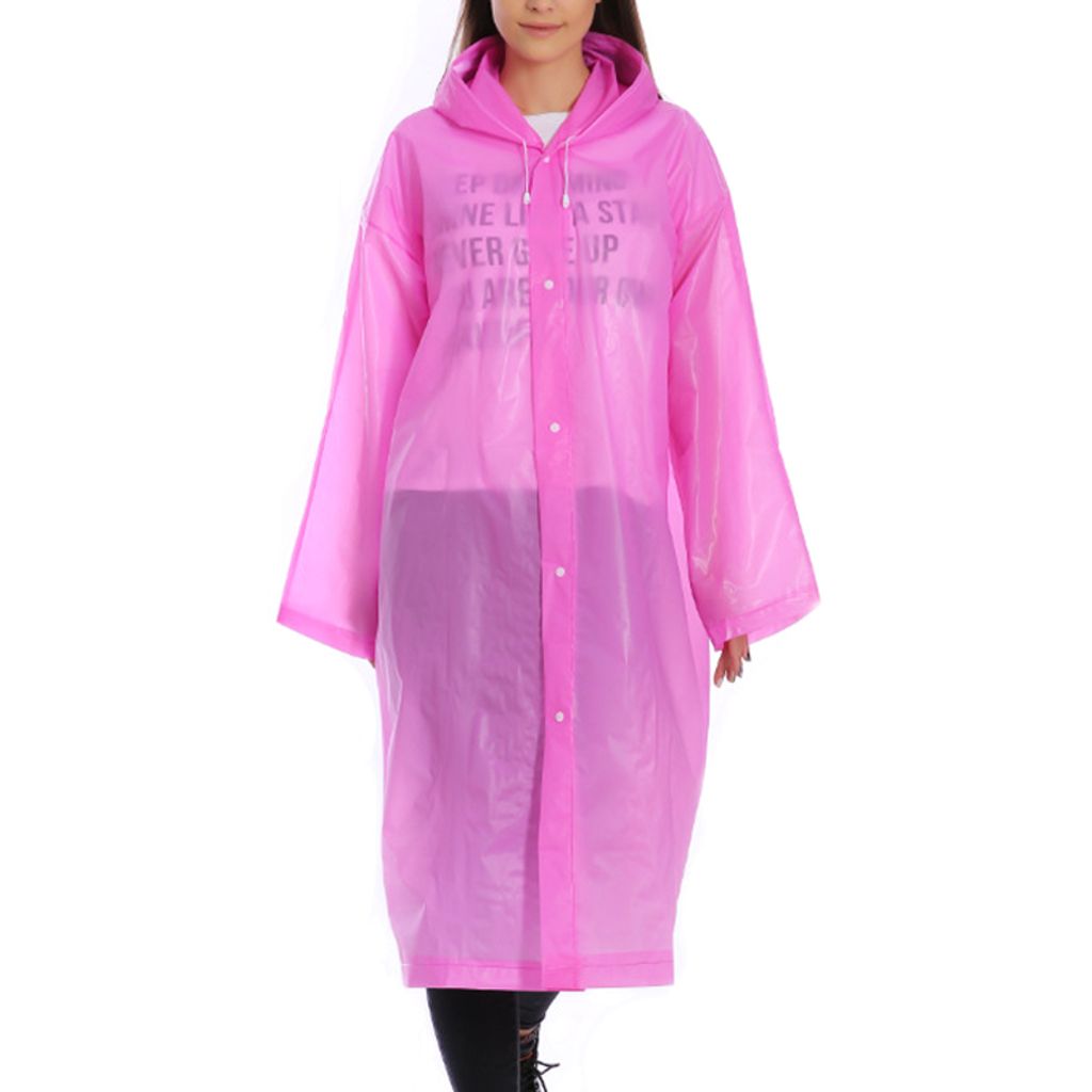 Transparent Regenjacke Raincoat Regenmantel Regenschutz für Damen Herren Kinder
