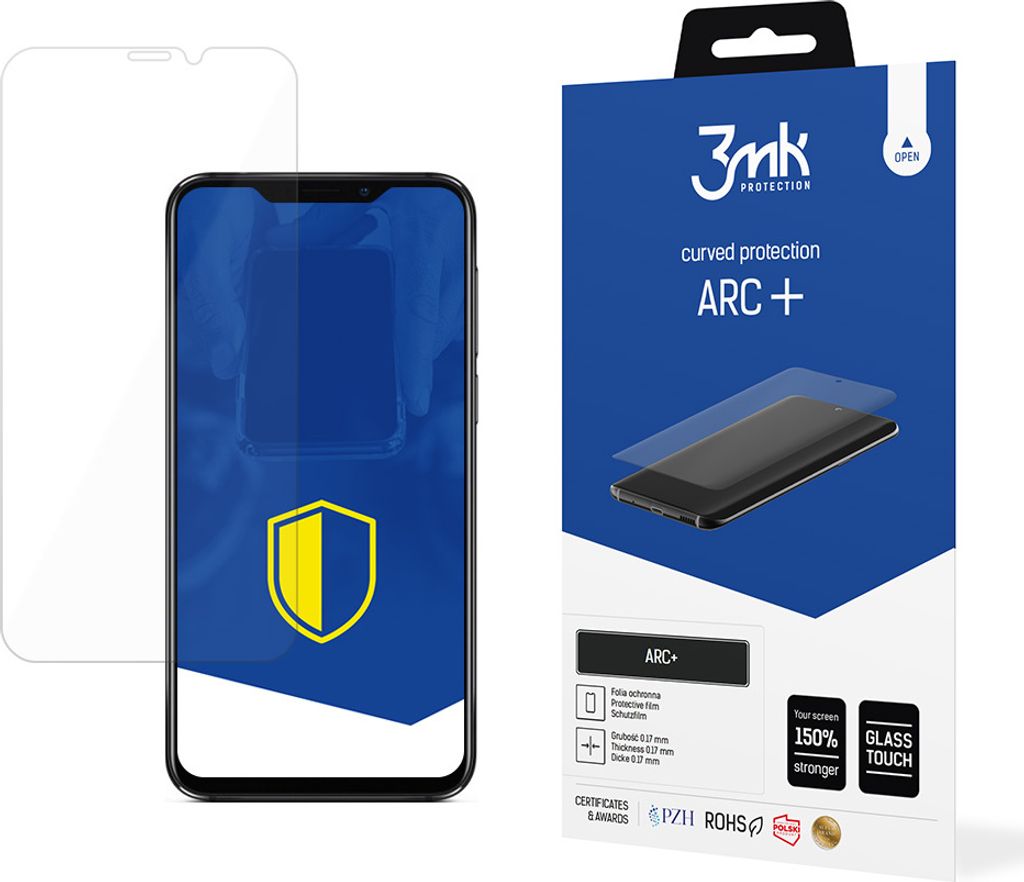 3mk Display Schutzfolie ARC+ für Meizu X8 0,17mm Self-Heal