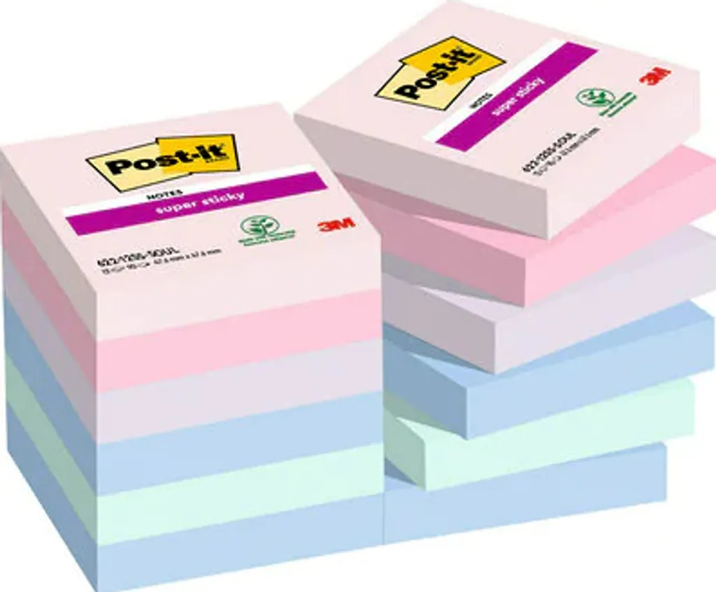 Post-it Super Sticky 47,6mm | Mai più Messaggi Persi in Casa