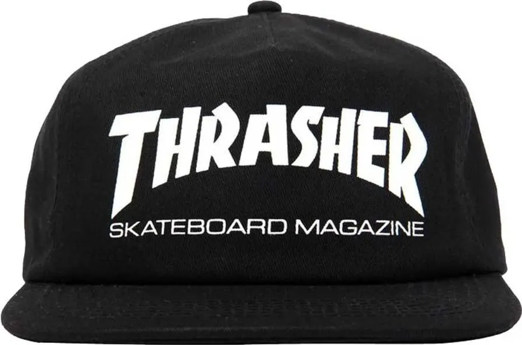 Casquette Snapback Thrasher Skate Mag Noire - Taille Unique Réglable