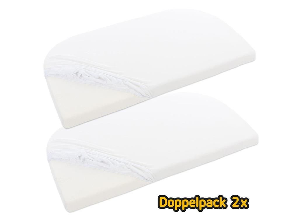 babybay Jersey Spannbetttuch Doppelpack für Original, weiß Produktbild 14