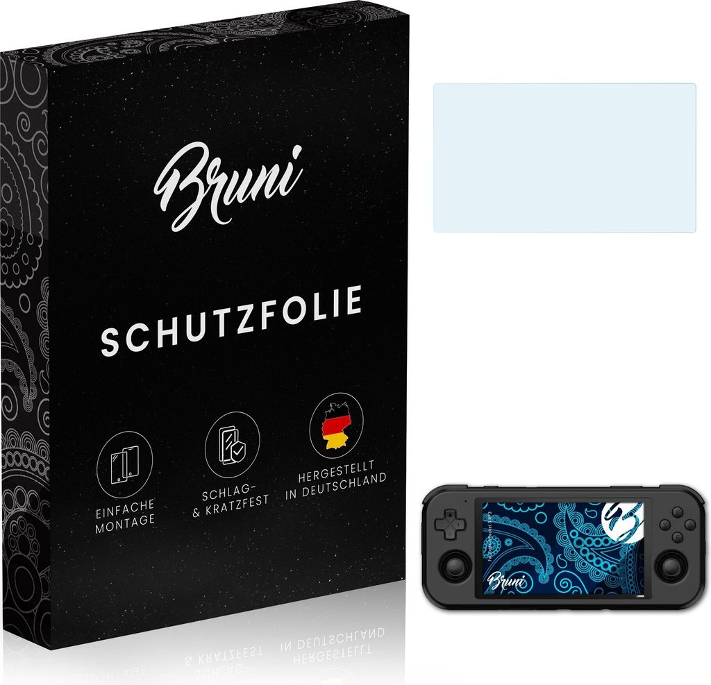 Bruni Basics-Clear 2x Schutzfolie kompatibel mit Retroid Pocket 3 (RP3) Folie